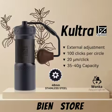 1Zpresso K-Ultra Manual Coffee Grinder | All-Rounder Flagship | 48mm K-Burr | 20um External Adjustme
