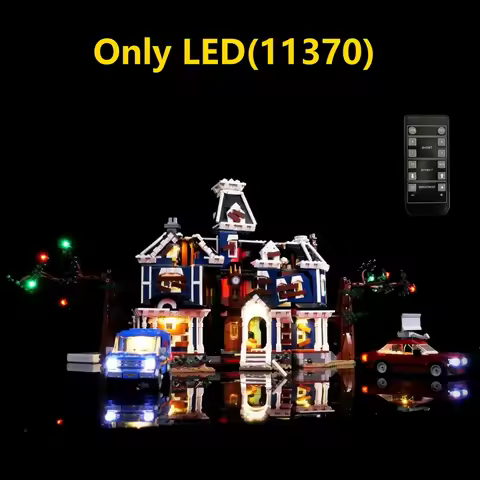 LED lighting kit for Lego 11370 Stranger Things: The Creel house building block bricks (only light n