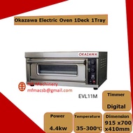 Mf Okazawa Electric Oven 1 Deck 1 Tray Commercial Use 4400w 5-300℃ Tray Size 60x40cm Single Phase Electric Oven EVL11M