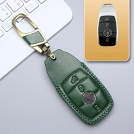 Leather Remote Car Key Fob Case Cover Holder Bag For Mercedes Benz CLA180 CLS350 GLB GLA GLE GLC GLK