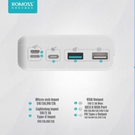 Authentic ROMOSS Power Bank 10000mAh 20000mAh 30000mAh Dual USB