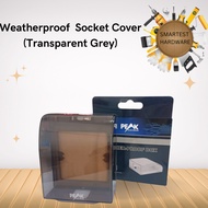 PEAK Outdoor/Indoor Weatherproof PVC Switch / Socket Cover (Transparent Grey)