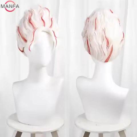 Okarun Occult Kun cosaly Wig Anime Dandadan Glasses Okarun Ken Takakura Momo Ayase White Red Short H