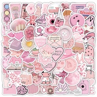100PCS Mini Cute Pink Stickers for Water Bottles Tumbler, Kawaii Aesthetic VSCO Stickers for Laptop 