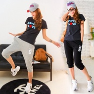 Thin Pure Cotton Cropped Pants Women Sports Pants Harem Sports Shorts Women Loose Casual Pants 7-poi