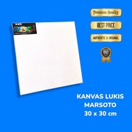 Terbaik KANVAS MARSOTO 30 x 30 cm - KANVAS LUKIS 30X30 CM / WHITE