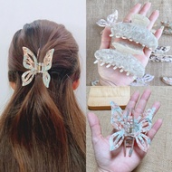 [8.2/9cm] Acrylic Hair Clip With Marble Pattern All Over 1 Piece