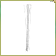 50pcs 24 Gauge White Floral Wire Stem Handmade Artificial Flower Arrangement Supplies for Craft zhih