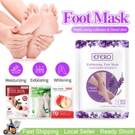 🇸🇬 1 Pair Organic Foot Mask  SPA Pedicure Sock Peel Nourishing Foot Skin Care Peeling Exfoliation Fe
