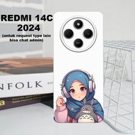 CC32 Flexible rubber softcase/ for REDMI 14C 2024 Latest hijab Motif/case REDMI 14C REDMI 14C 2024 c