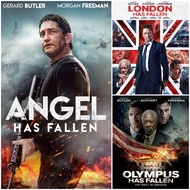 [DVD HD] ฝ่าวิกฤติ วินาศกรรมทำเนียบขาว ครบ 3 ภาค-3 แผ่น Olympus/London/Angel Has Fallen Triple Film Collection #หนังฝรั่ง (มีพากย์ไทย/ซับไทย-เลือกดูได้) แอคชั่น