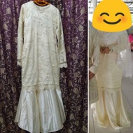 Preloved baju nikah (cream)