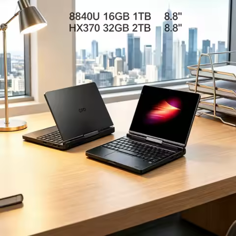 Palm Size 2026 GPD Pocket4 Ultimate AMD AI 9 HX 370 64GB 2TB NVMe 8.8 Inch 144Hz 2in1 Laptop Tablet