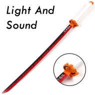 Demon Slayer Light And Sound Samurai Sword Plastic Knife Katana Costume Party Toy