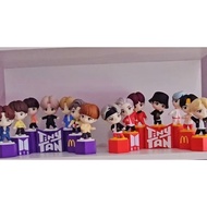 TinyTan (Tiny Tan) BTS Figurine Display Stand MCD Mcdonald's Happy meal set 7-Slot Collector’s Holde