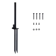 Heavy Duty Steel Fence Post Repair Kit - Anchor Brackets &amp Ground Spike for Fixing Tilted/Broken 