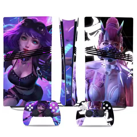 FOR ps5 Pro Digital decal New Arrival girls designs PS5 pro digital Skin Sticker Console Controller 