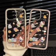 炫彩二合一手机壳适用苹果14 13软壳16promax凯蒂猫15pColorful 2-in -1 phone case for Apple 1420260520