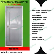 Pintu Kamar Mandi PVC-V Star-Modern