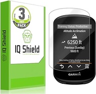 IQShield Screen Protector Compatible with Garmin Edge 530 Edge 830 (3-Pack) Anti-Bubble Clear Film