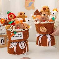 Kapibara Doll Bouquet Cross-Border Plush Crayon Shin-Chan Cartoon Bouquet Valentine's Day Tanabata S
