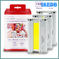 IKEDB Topcolor Compatible Canon Selphy CP1300 CP1200 CP1500 CP100 CP910 Photo Printer Paper for Cano
