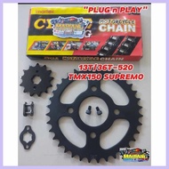 13T/36T-520!r$TMX150,w.SUPREMO)c}SPROCKET>m}SET