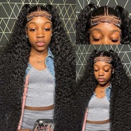 Wig Full Real hair wig Headgear Human hair wig Headgear 13 * 4