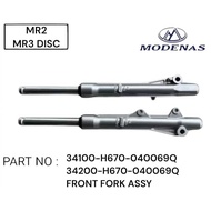 MODENAS KRISS MR2 / MR3 110 DISC FRONT FORK ABSORBER ORIGINAL LEFT & RIGHT 34100-H670-040069Q / 3420