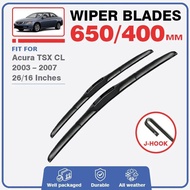 Front Wiper Blades Set Kit For Acura TSX CL9 2003 2004 2005 2006 2007 CL Windshield Windscreen Windo