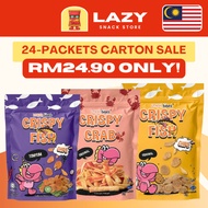 [HALAL] 24-packets CARTON SALE : Lekor Bites Crispy Fish | Crispy Crab | Original | Tomyum  KEROPOK 