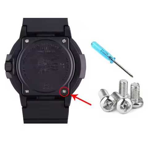 For Luminox Watch Back Cover Screw 3001 3050 3950 3000 8800 3900V3 Series Bottom Cover Stainless Ste