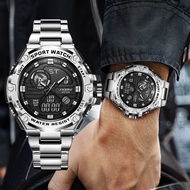 SINOBI Digital Men Military Watch 50m Waterproof Wristwatch LED Quartz Clock Sport Watch Male Big Watches Men Relogios Masculino SYUE