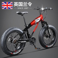 England Raleigh Thick Tire Bicycle Beach Snowmobile Thick Tire Mountain Bike Men's, Adjult