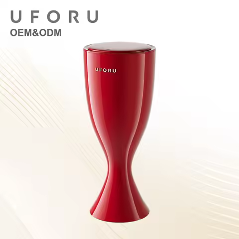 UFORU Wine Glass Shape Trash Can | Double Bucket | Easy Clean | For Kitchen Bathroom Living Room