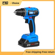 21V Brushless Electric Drill 40NM Cordless Driller Driver Screwdriver Li-ion Battery Electric Power Drill By PROSTORMER