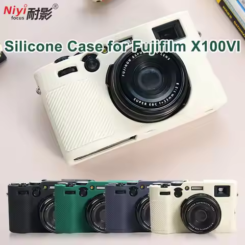 for Fujifilm X100VI Camera Soft Silicone Case Cover Protector Full Body Case Film Glass Hand Strap R