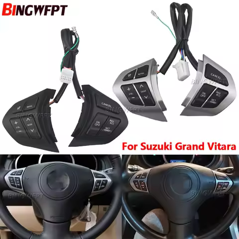 Cruise Control Switch Audio Volume Steering Wheel Buttons for Suzuki Grand Vitara 3.2L 5AT JLX-EL 2.