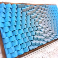 3D 木牆藝術 - 天藍色辦公室裝飾 - 音樂室 - 吸音板擴散器
