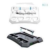 Will Vertical Stand for with Cooling Fans Charging Station Disc Storage Rack