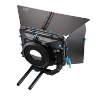 4x4 Swing Away Matte Box with Follow Focus 15mm Rail Rod Rig for DSLR Cameras Sony A7 A7R A7S A7II A