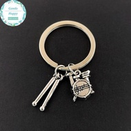 GentleHappy Drum  Music Lovers Ro Bapa Pendant Band Kit Drum Keychain Bapa Keychain .