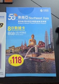 東南亞 5G 8日 8GB 數據卡