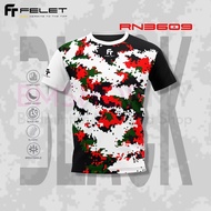 FELET Shirt RN3609 Pixelate Design (Black) Baju Felet