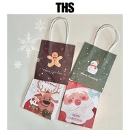 Square Christmas paper bag for Christmas gift goodie bag