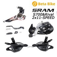 ➹SRAM Rival 2x11-speed Road Bike Groupset S700 left and Right Trigger Shifter Rival Front RearR_/m
