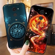 Phone case for huawei y7 prime 2018 / y7 pro 2018 men's style dragon scorpion set