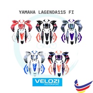 YAMAHA MOTOR LAGENDA 115 FI SRL 115 FI COVER SET TANAM BATMAN BODY SET SIAP STICKER TAMPAL VELOZI