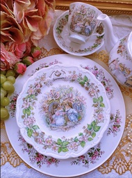 Royal Doulton 皇家道爾頓野薔薇村老鼠搬家夏天 蛋糕盤 點心盤