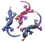 Set of 3 - Lizard Sand Filled Animal Toy - Heavy Weighted Sandbag Animal Plush Bean Bag Toss - Shimm